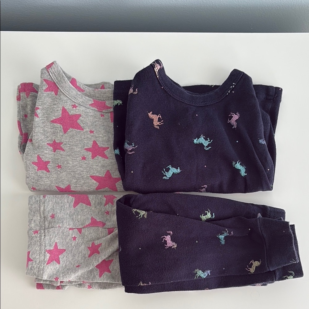 GAP Kids Pajama Bundle with Stars and Unicorns organic cotton